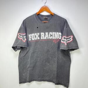 Vintage 90s Fox Racing Sun faded T Shirt XL